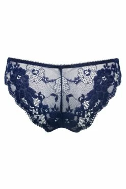 Amour Brazilian Brief - Navy/Lavender -POUR MOI Sales 321220 20230822165100