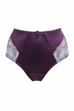 St Tropez High Waist Deep Brief - Purple/Blue 10 St Tropez High Waist Deep Brief - Purple/Blue -POUR MOI Sales 321755 20230825113500