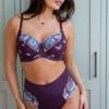 St Tropez High Waist Deep Brief - Purple/Blue